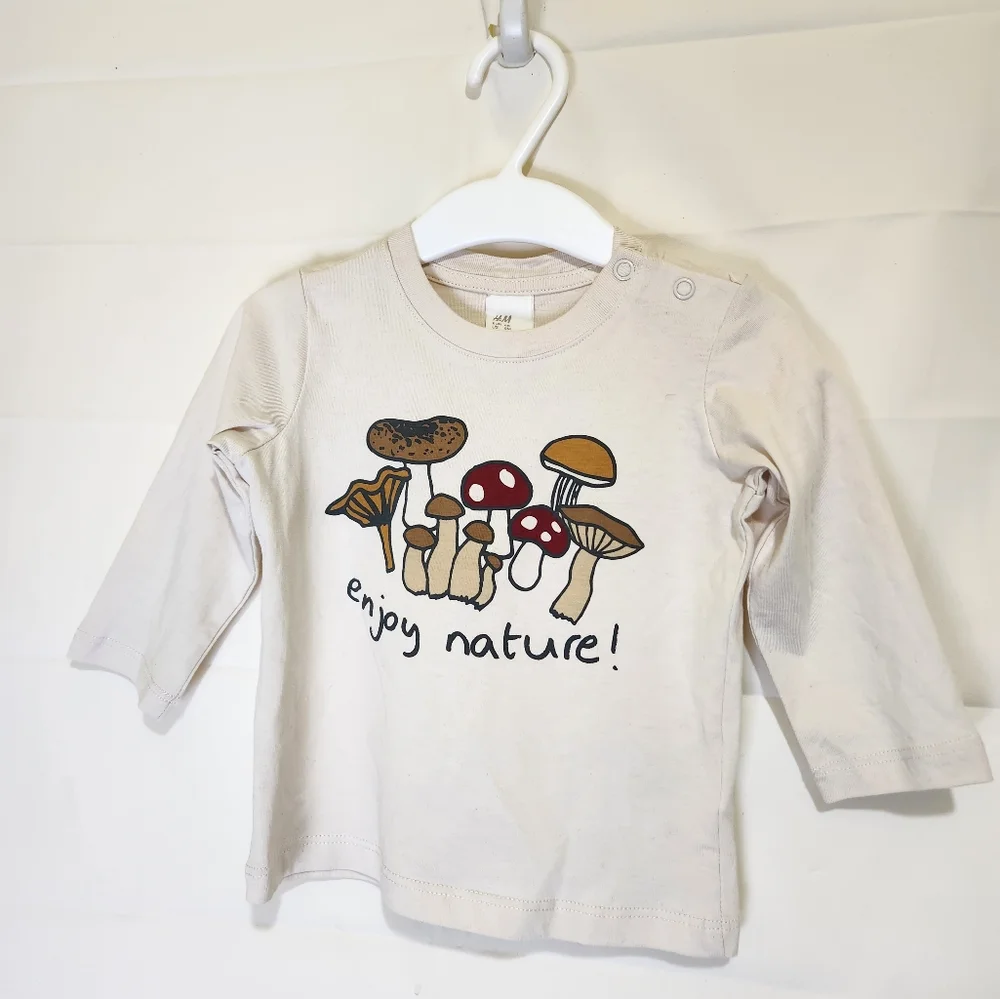H&M long sleeve mushroon shirt - Picture 2 of 6